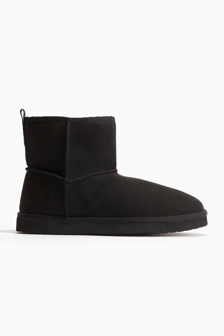 H & M - Warmgevoerde slip-on boots - Zwart