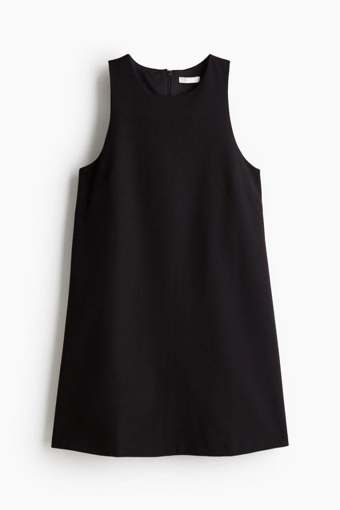 H & M - A-line mini-jurk - Zwart