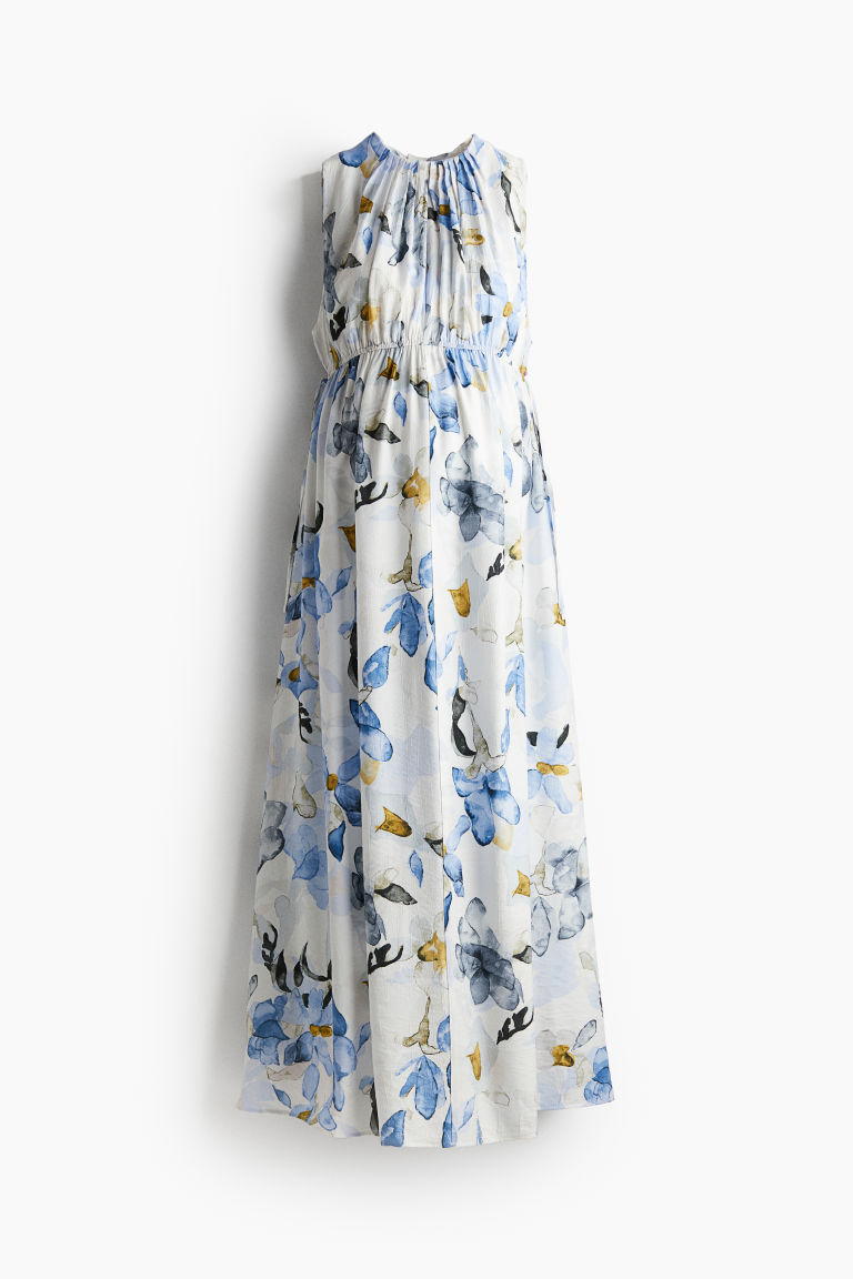 H & M - MAMA Jurk met plooien - Blauw