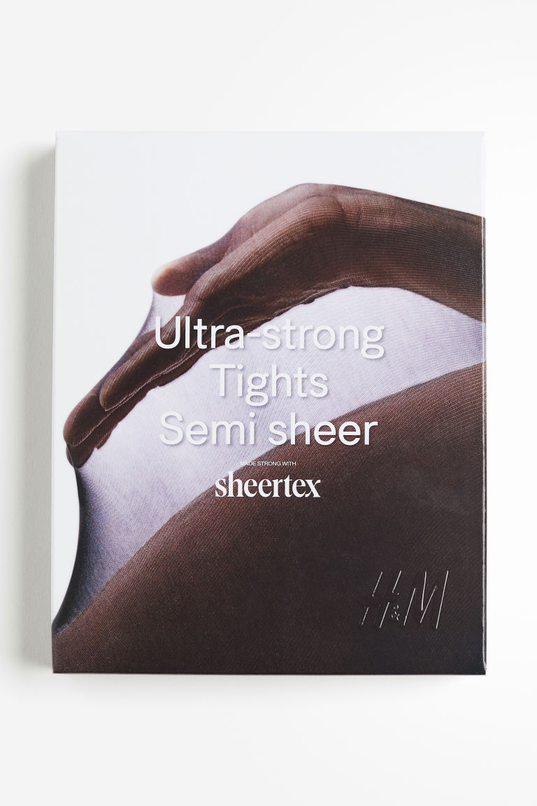 H & M - Ultra-strong semitransparante panty van Sheertex® - Zwart