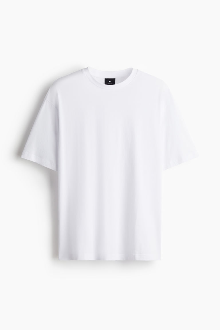 H & M - T-shirt - Loose Fit - Wit