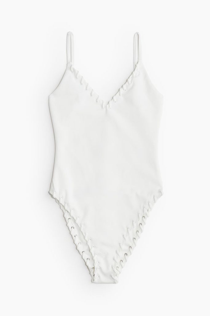 H & M - Whip Stitch One-piece - Wit