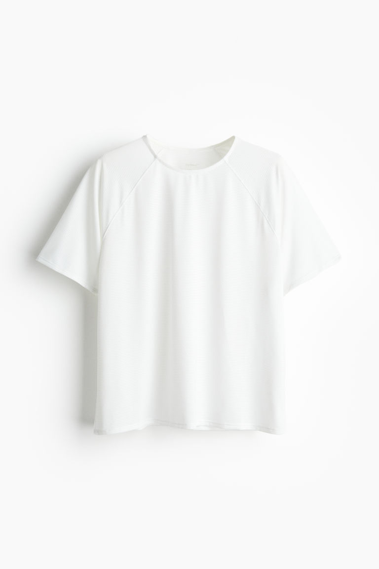 H & M - Sport-T-shirt van DryMove™-mesh - Wit