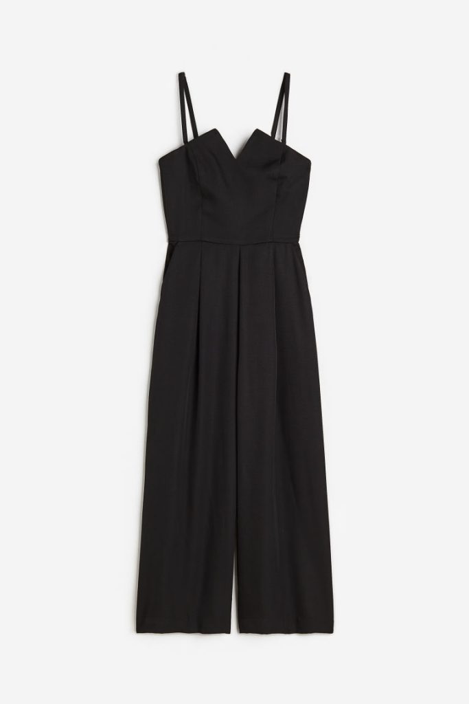 H & M - Strapless jumpsuit - Zwart