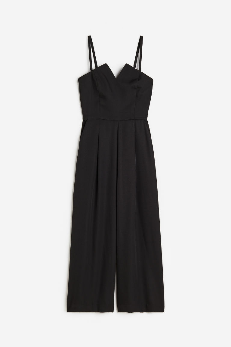 H & M - Strapless jumpsuit - Zwart