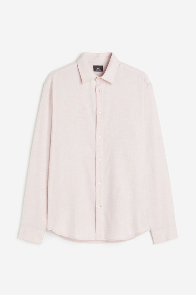 H & M - Overhemd - Regular Fit - Roze