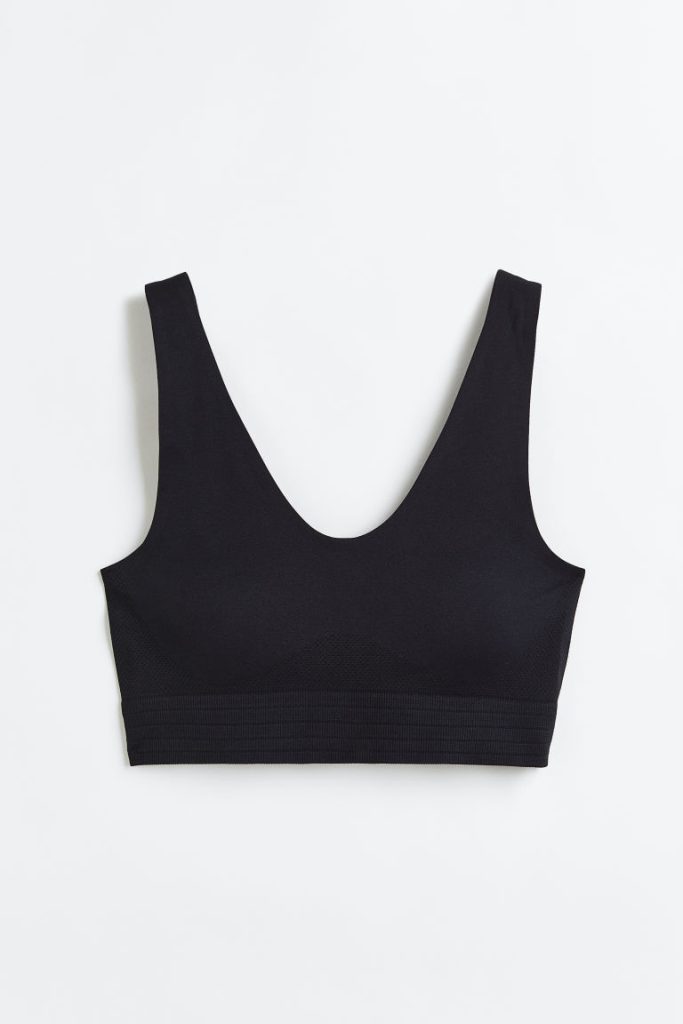 H & M - Seamless sport-bh van DryMove™ - Zwart