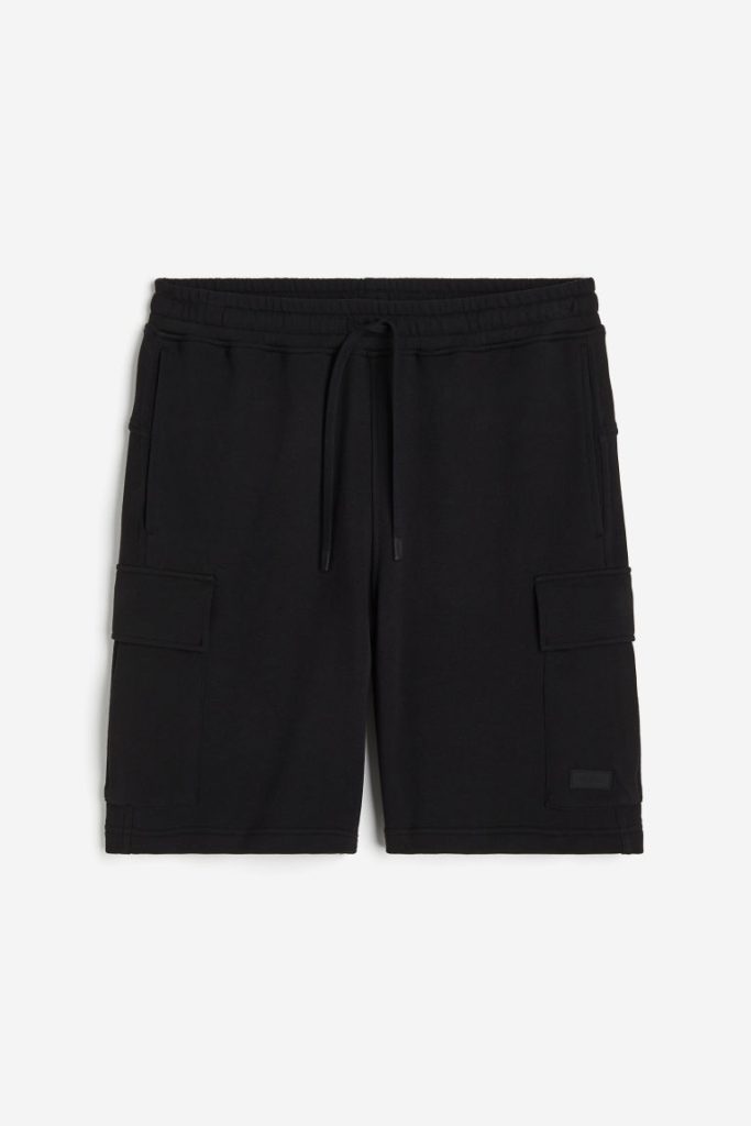 H & M - Lange utilitysportshort - Zwart