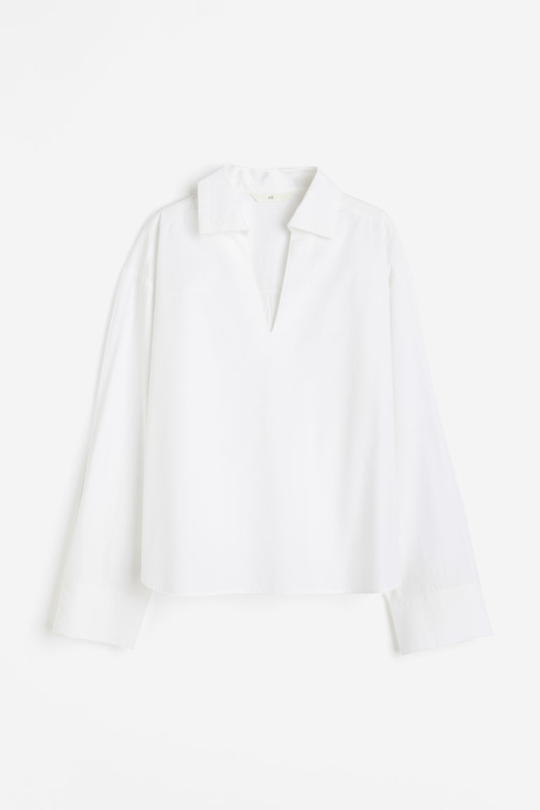 H & M - Popover-blouse - Wit