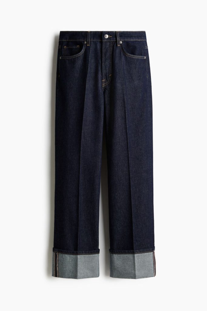 H & M - Straight Regular Jeans - Blauw