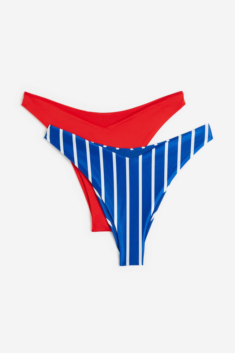 H & M - Set van 2 bikinislips - Blauw