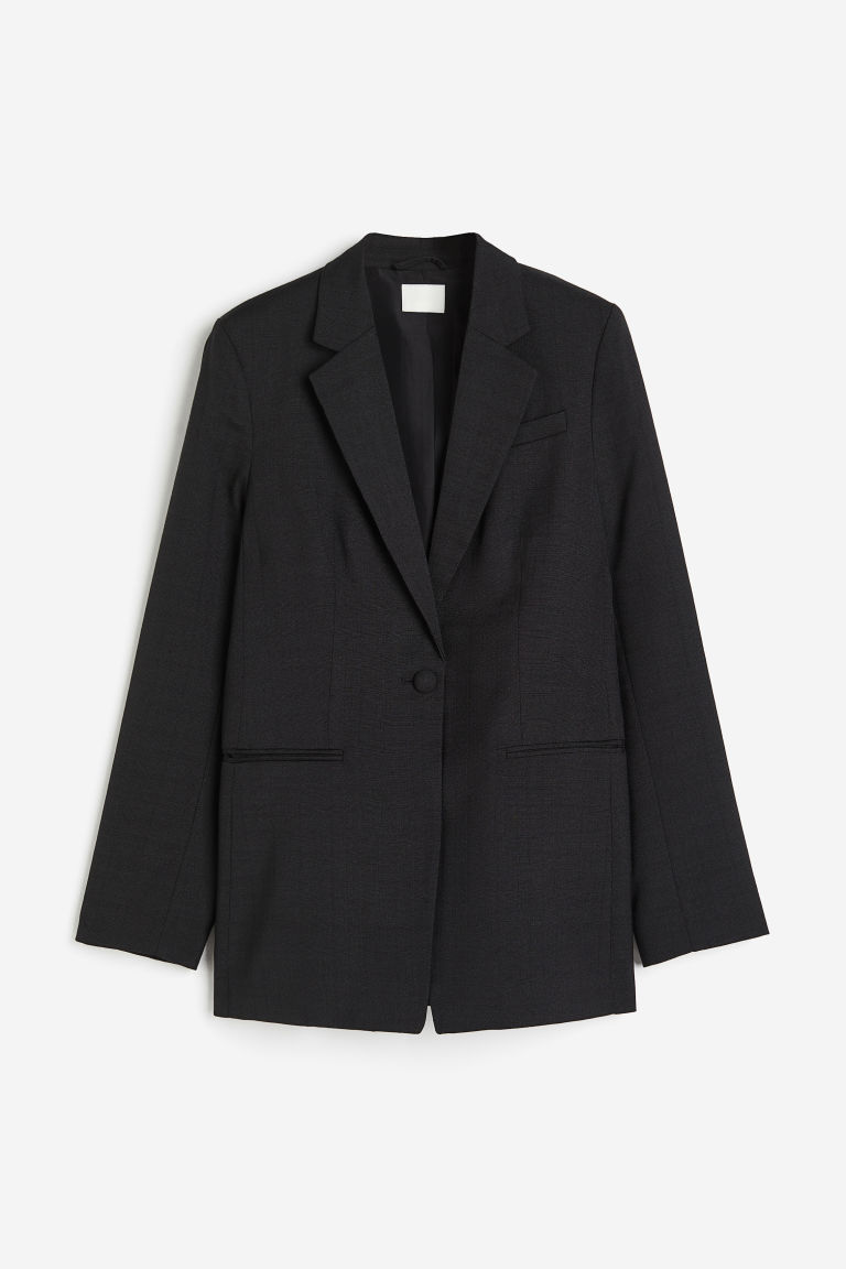 H & M - Single-breasted blazer - Zwart