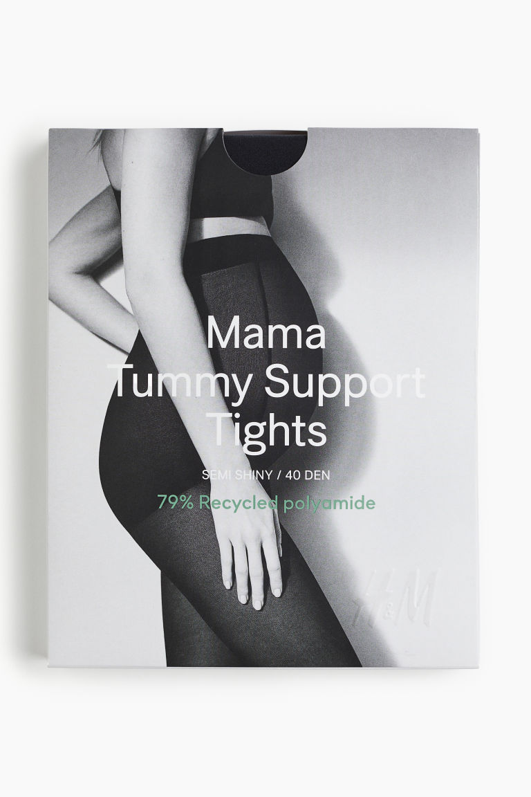 H & M - MAMA Supportpanty - 40 denier - Zwart