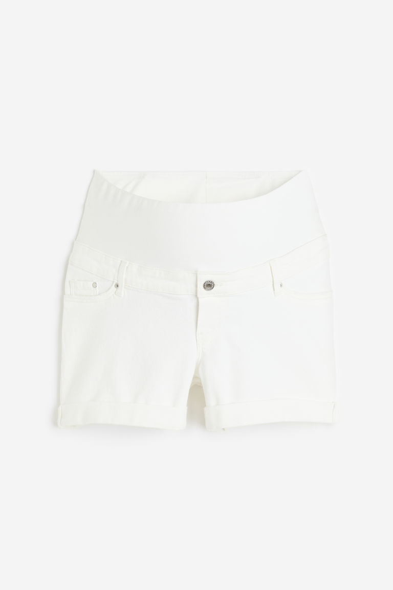 H & M - MAMA Denim short - Wit