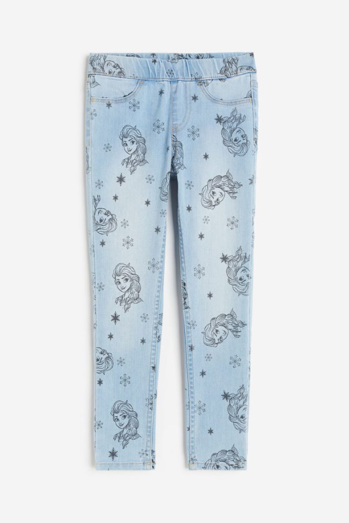 H & M - Jegging met print - Blauw