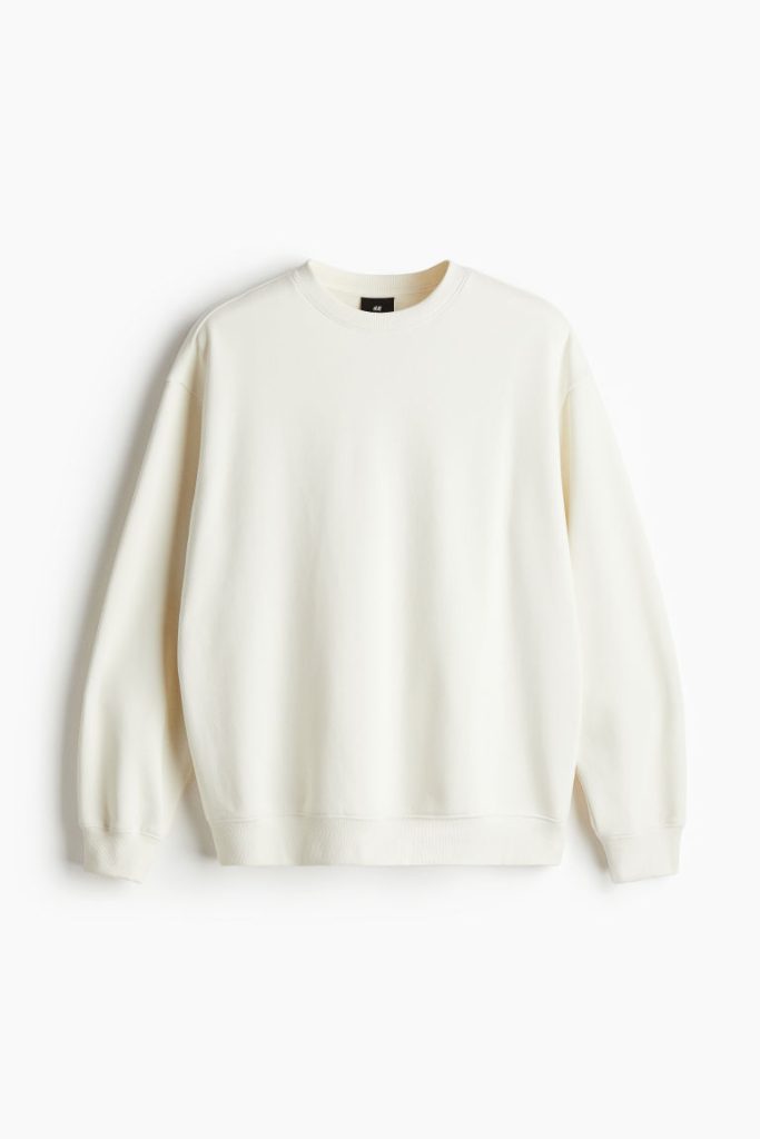 H & M - Sweater - Loose Fit - Wit