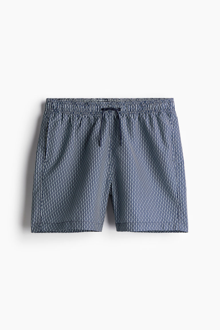 H & M - Zwemshort met dessin - Blauw