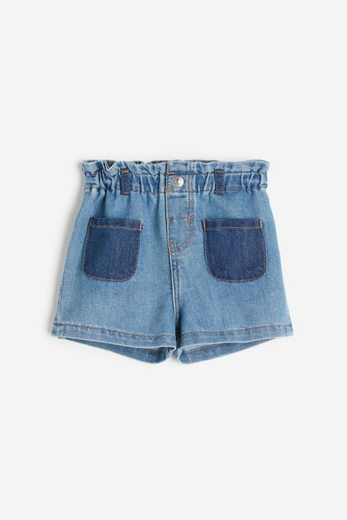 H & M - Paperbagshort - Blauw