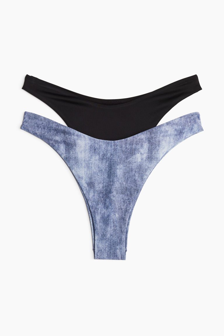 H & M - Set van 2 bikinislips - Blauw