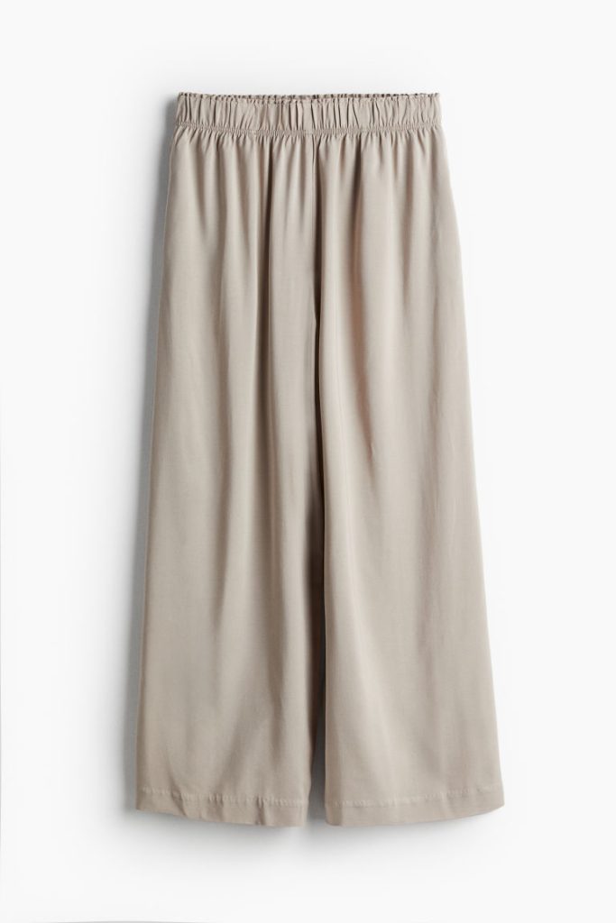 H & M - Cropped pull-on broek - Bruin