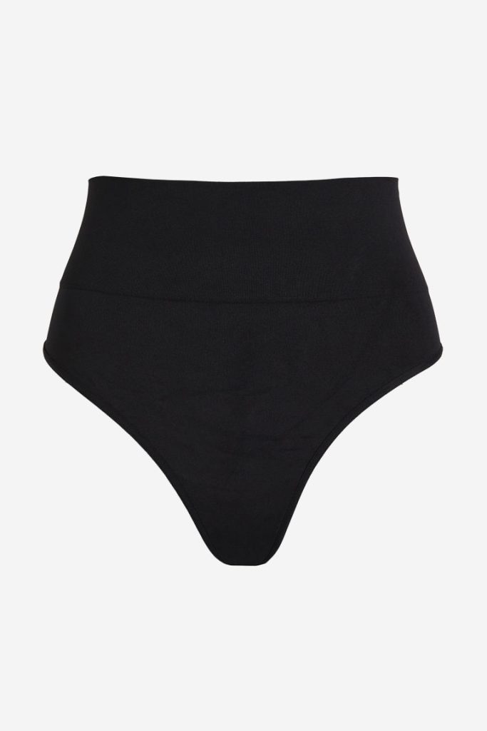 H & M - The Contour High Waist Thong - Zwart