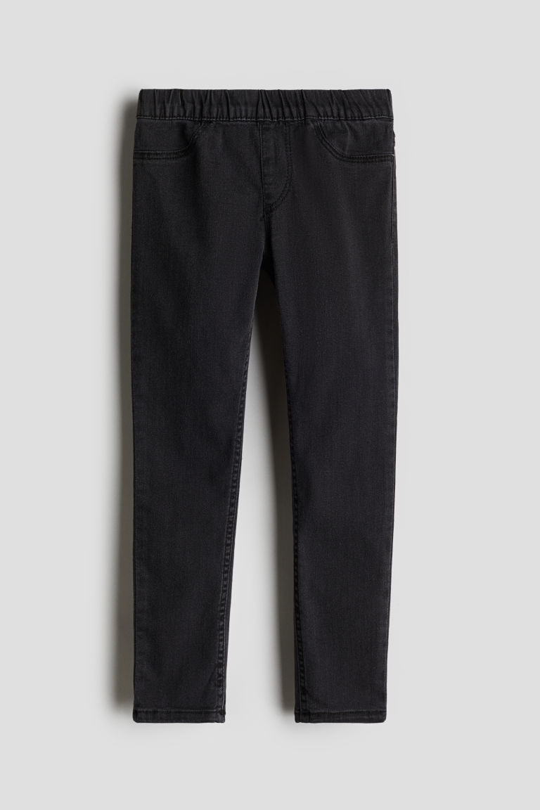 H & M - Denim jegging - Zwart