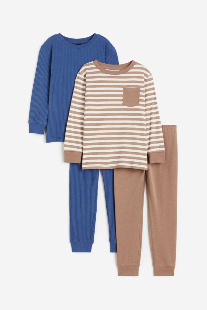 H & M - Set van 2 pyjama's - Bruin