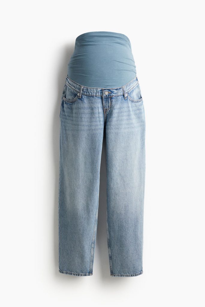 H & M - MAMA Mom Loose Ankle Jeans - Blauw