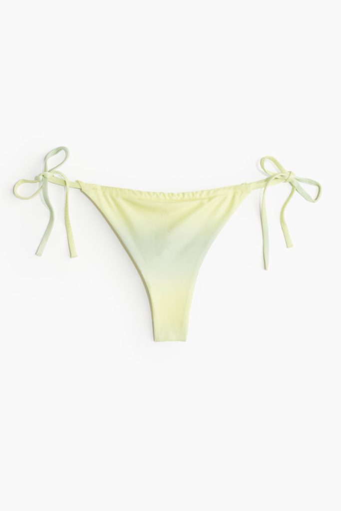 H & M - Bikinitanga met strikbandjes - Geel