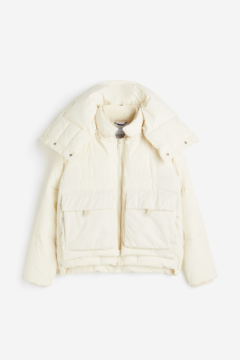 H & M - Harlem Puffer Jacket - Wit