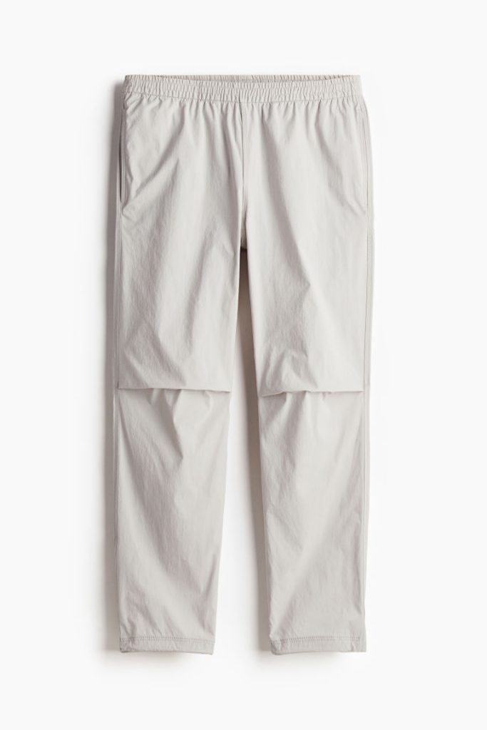 H & M - Nylon broek - Regular Fit - Grijs