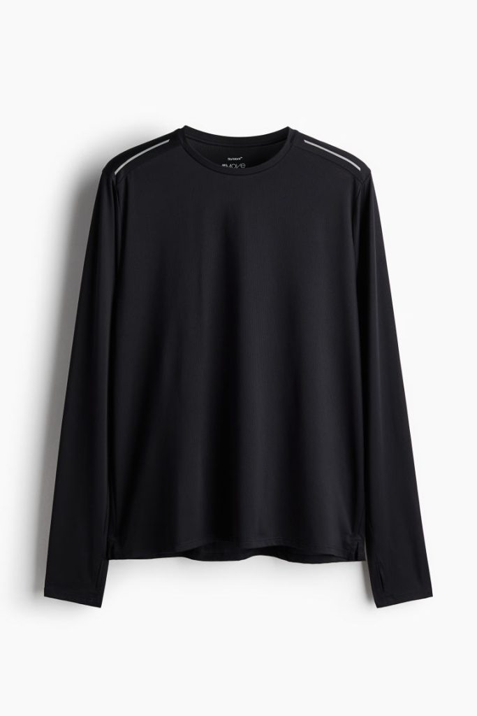 H & M - Hardloopshirt van DryMove™ - Regular Fit - Zwart