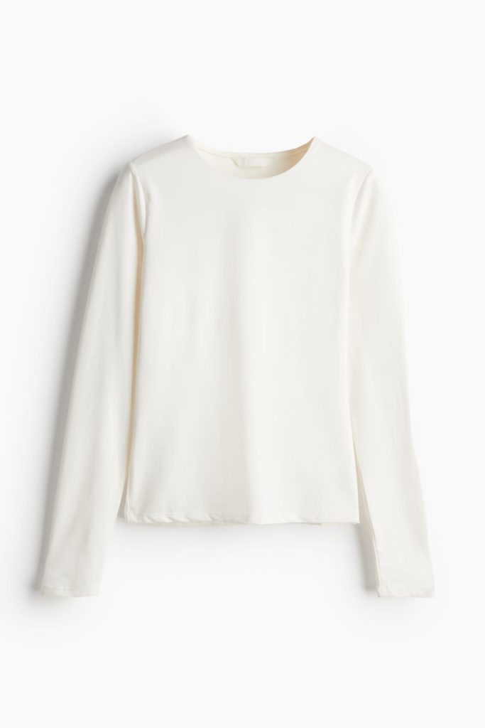 H & M - Tricot top - Wit