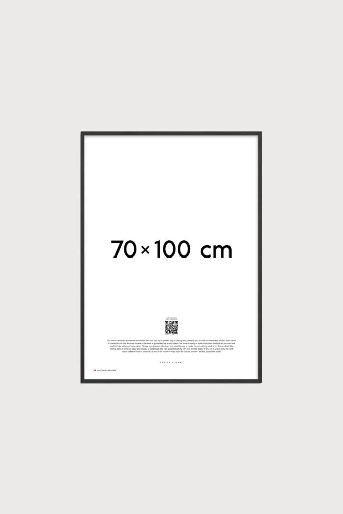 H & M - Houten Lijst - 70x100 - Zwart