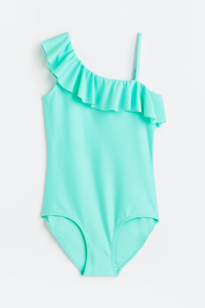 H & M - One-shoulderbadpak - Turquoise