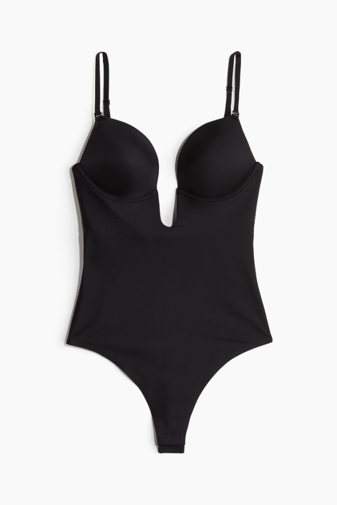 H & M - Push-up multiway-body - Light Shape - Zwart