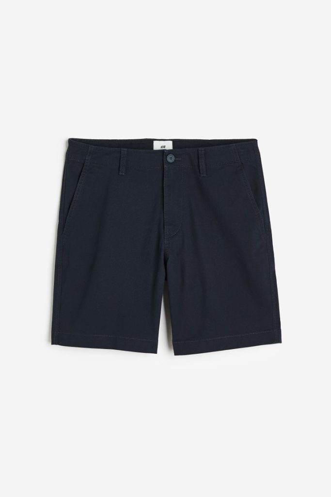 H & M - Chinoshort - Regular Fit - Blauw