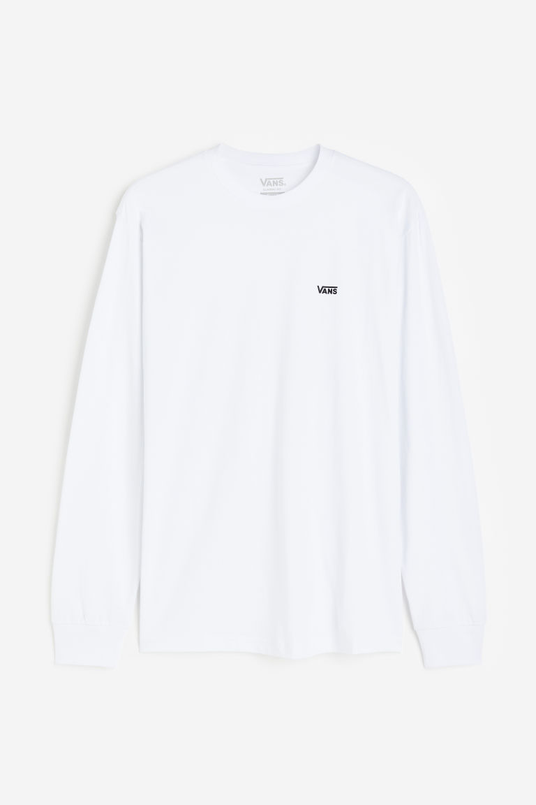 H & M - Mn Left Chest Hit Ls - Wit