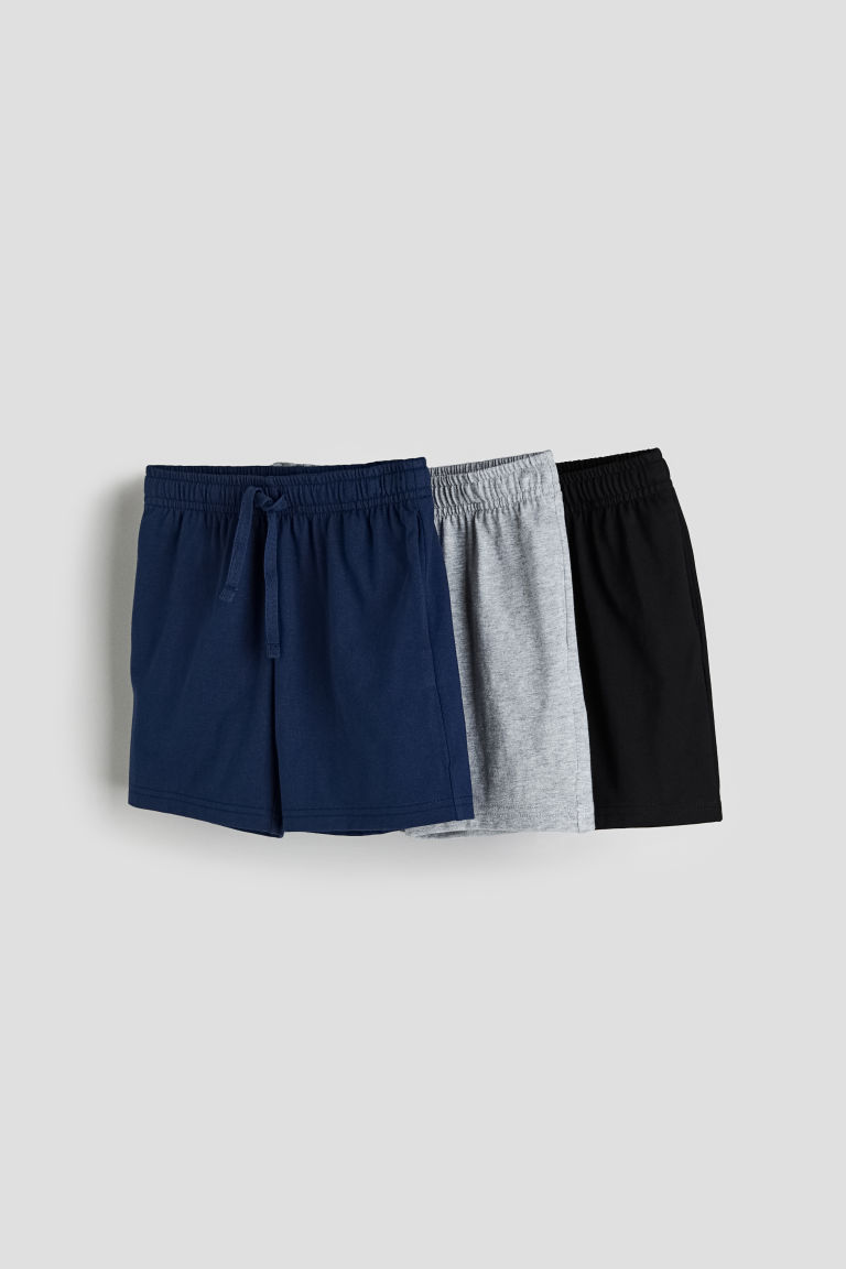 H & M - Set van 3 katoenen shorts - Blauw