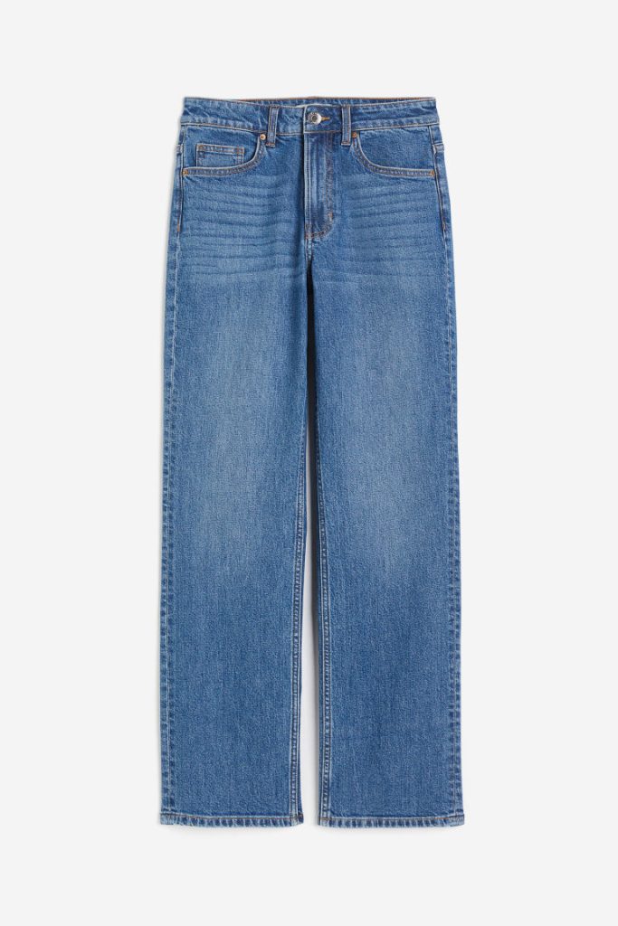 H & M - Slim High Jeans - Blauw