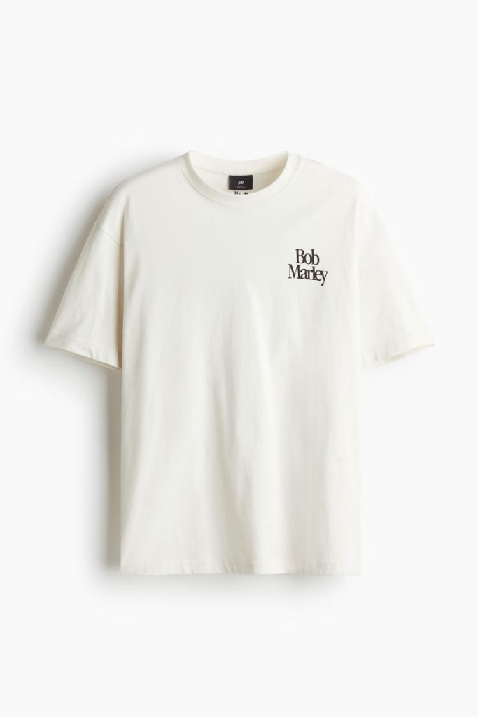 H & M - T-shirt - Loose Fit - Wit