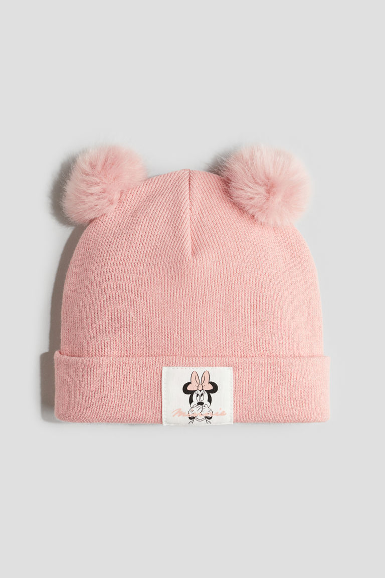 H & M - Beanie met applicatie - Roze