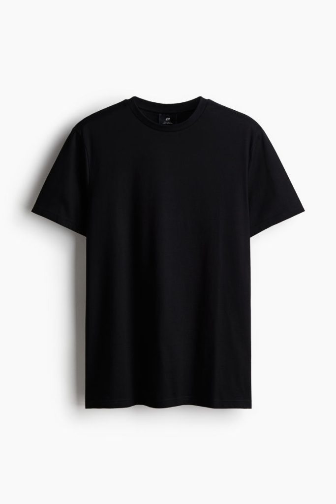 H & M - T-shirt - Regular Fit - Zwart