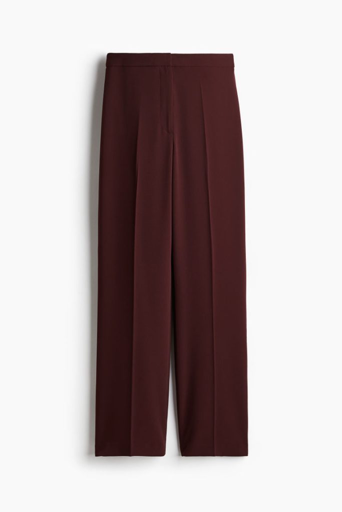 H & M - Wijde broek - Rood