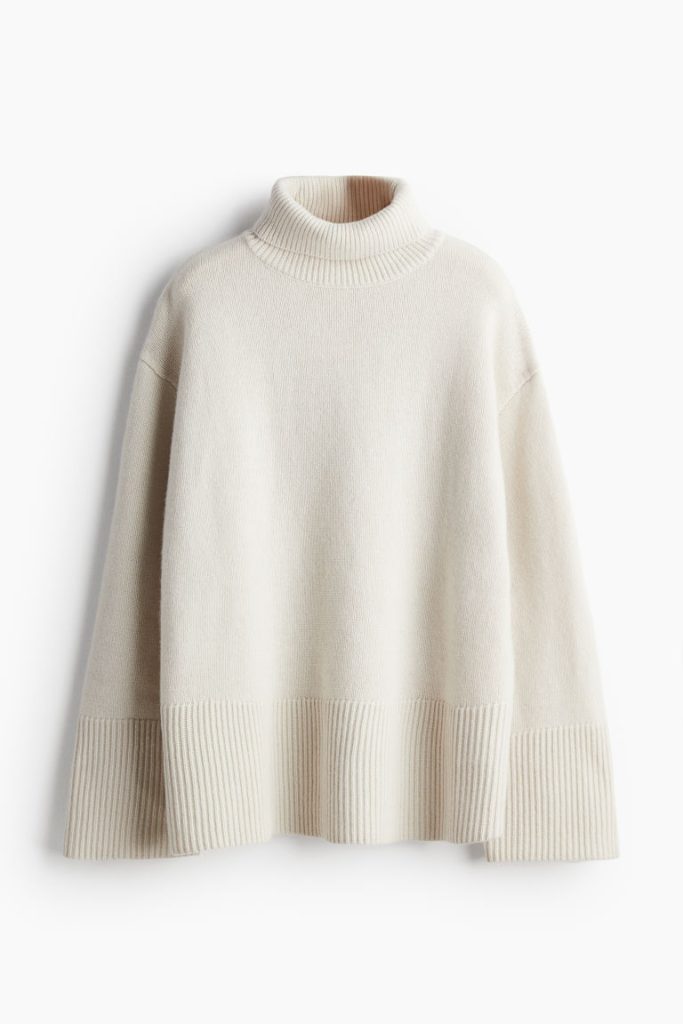 H & M - Coltrui van kasjmiermix - Beige