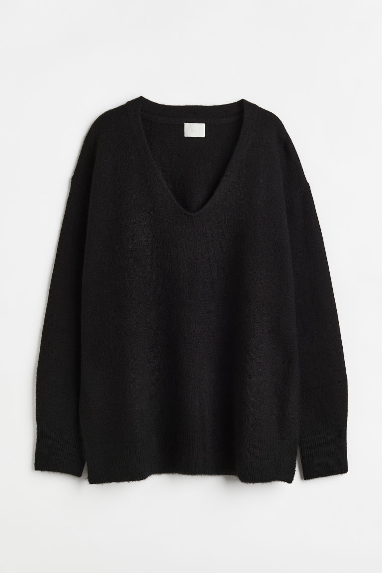 H & M - Oversized trui - Zwart