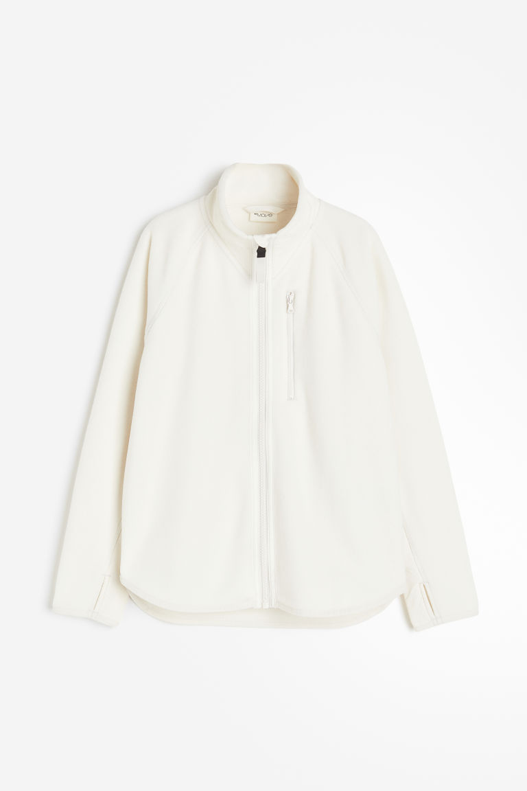 H & M - Sportjack van fleece - Wit