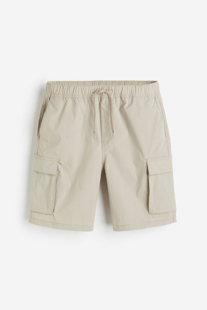 H & M - Nylon utilityshort - Regular Fit - Beige