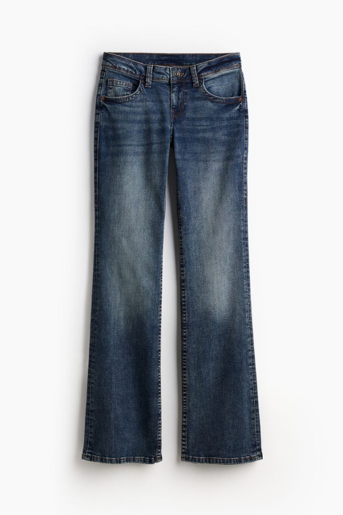 H & M - Flared Low Jeans - Blauw