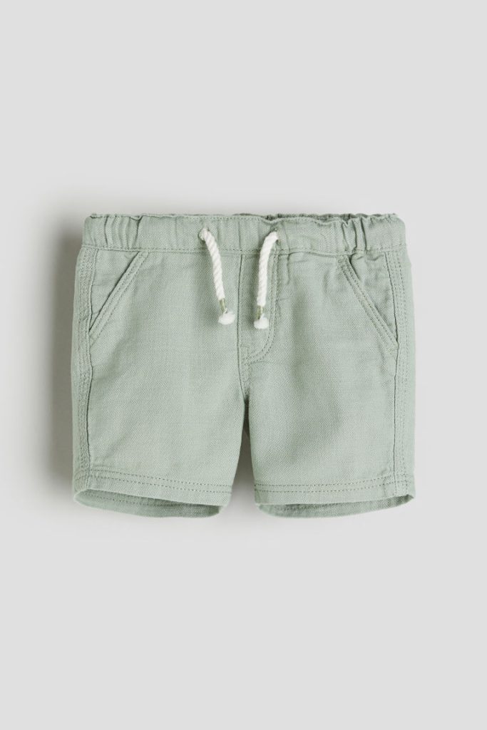 H & M - Katoenen short - Groen